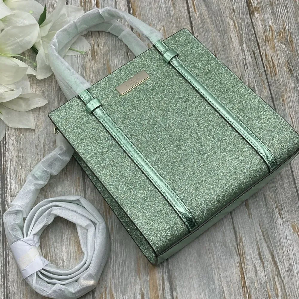 Kate Spade Kenzie Glitter Small Tote Bag Purse